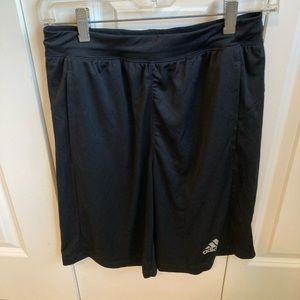Adidas Climalite Black Athletic Shorts 10" Pockets Mens size S NWT